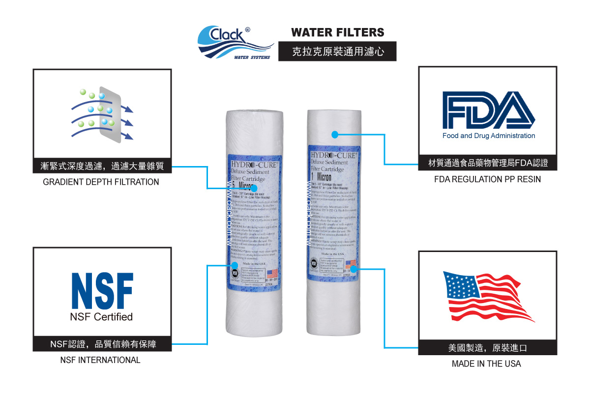 克拉克頂級通用濾心